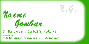 noemi gombar business card